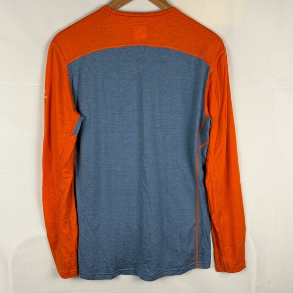Icebreaker 200 Bodyfit Men 100% Merino Wool Base Layer Top Sz M gray Lightweight - Picture 3 of 8